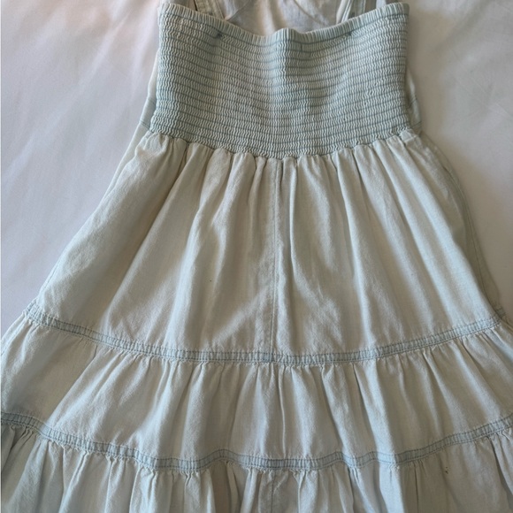 American Eagle Light Blue Tiered Ruffle Sundress Women’s Size XS - Picture 3 of 5